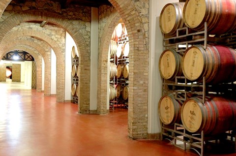 Gulv som oppfyller kravene fra Castello Banfi, produsent av velsmakende vin