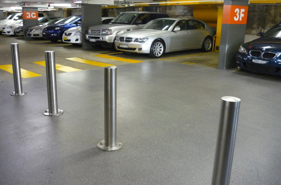 Un sol MMA pour le parking voiturier du bâtiment de la Reine Victoria