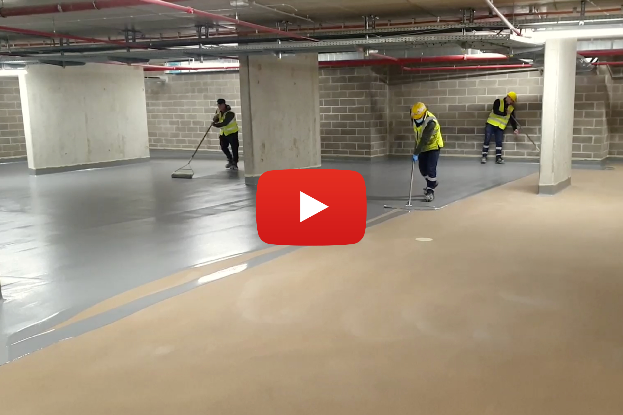 Aparcamiento en Luxemburgo con sistema de resina de Poliuretano Deckshield