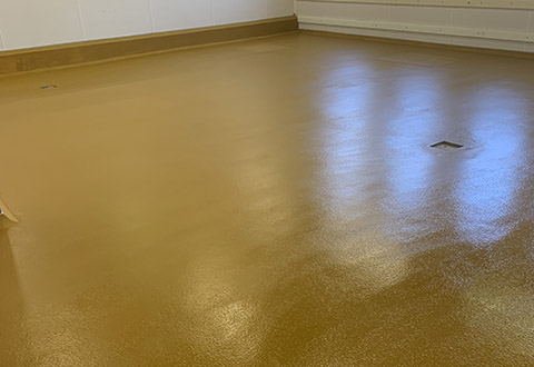 Verlegung der Nutzschicht mit Flowfresh RT 9mm, R11