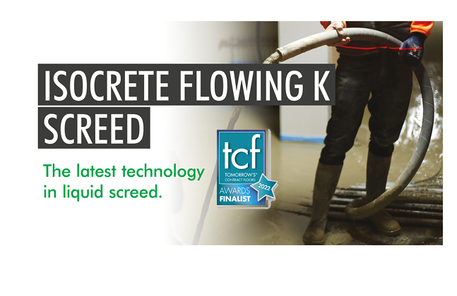 Isocrete Flowing K Screed is Finalist at TCF Awards 2022