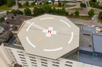 Renovace podlahy fakultní kliniky v Uppsale