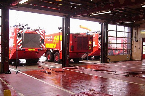 Flowcrete UK Extinguishes Floor Failures at Edinburgh Airport’s Fire Station