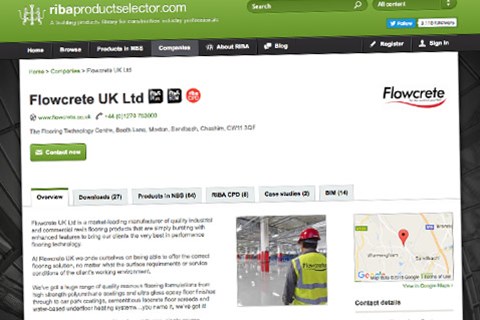 RIBA Product Selector Listing