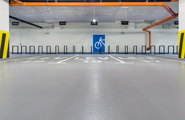 Proiectarea etajelor de parcare într-o clădire de birouri - cum puteți obține puncte suplimentare în certificarea LEED