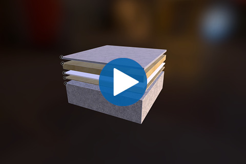 Deckshield – warstwy posadzek z membraną Deckshield EM