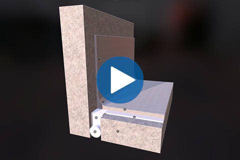 Deckshield ID + EM z dylatacją obwodową i cokołem